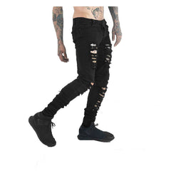 Black Ripped Skinny Jeans - Boujton