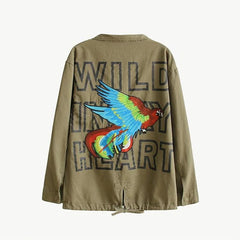 Embroidery Chaquetas Mujer Printed Outerwear - Boujton