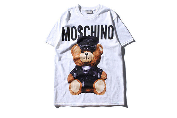 Printed Tee Mo$Chino Bear Leather Toy T-Shirt