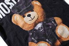 Printed Tee Mo$Chino Bear Leather Toy T-Shirt - Boujton