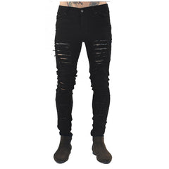 Black Ripped Skinny Jeans - Boujton