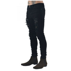 Black Ripped Skinny Jeans - Boujton