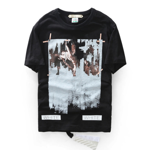 Religion Caravaggio Distressed  Short Sleeve